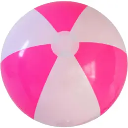 40cm Two-Tone Beach Ball Pink-White
